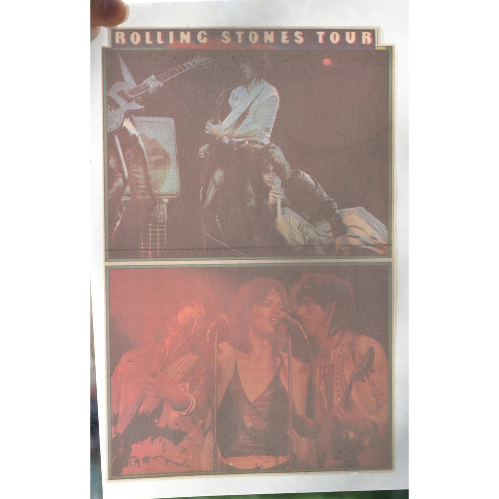 Rolling Stone, classic rock NOS original vintage iron on transfer